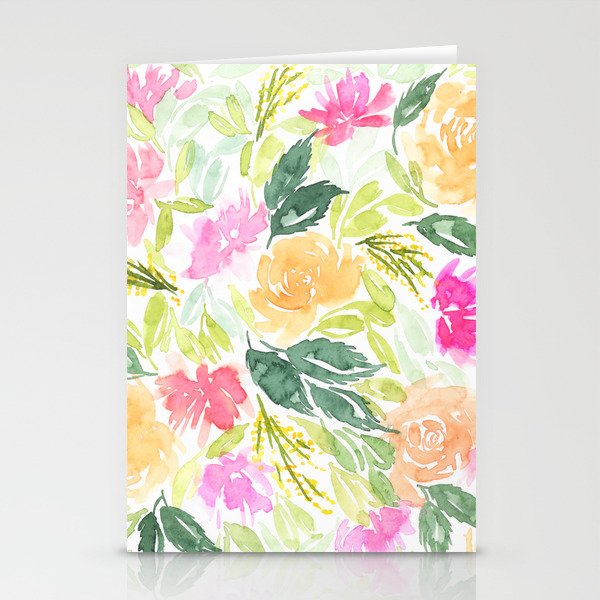 Lost in a flower field Stationery Cards