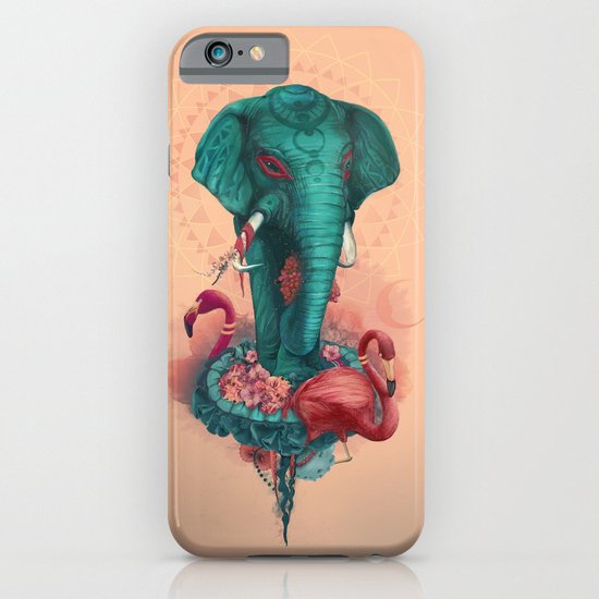 Elephant on the mat iPhone & iPod Case