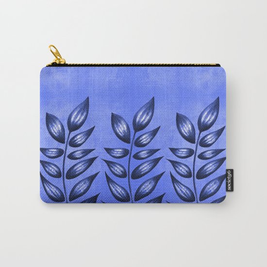 Blue Plant With Pointy Leaves Carry-All Pouch