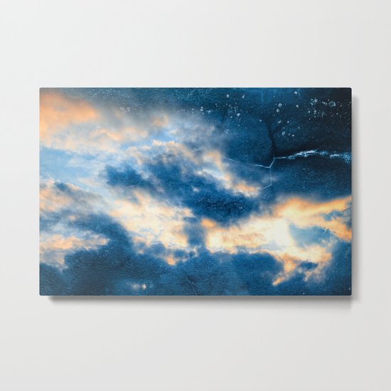 Celestial Grunge Clouds Metal Print