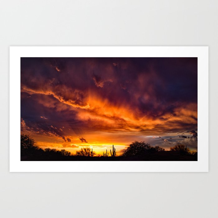 Arizona Sunset 042 Art Print