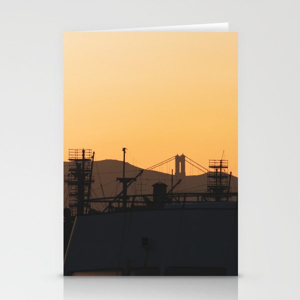 Sunset in San Francisco, California Stationery Cards