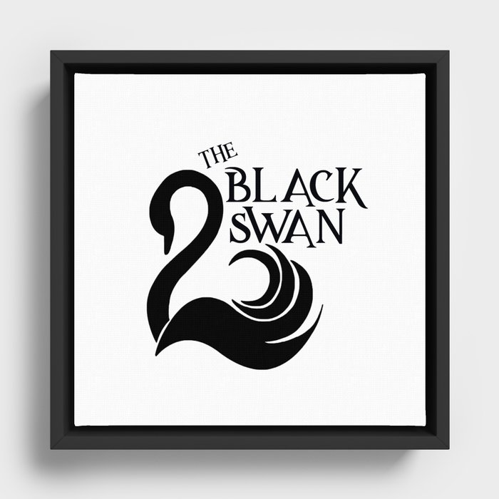 The Black Swan Framed Canvas