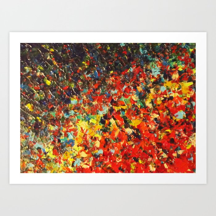 End Of The Rainbow Bold Multicolor Abstract Colorful