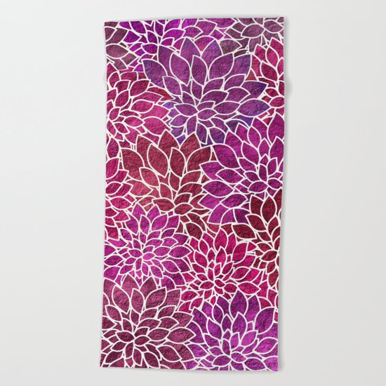 Floral Abstract 18 Beach Towel