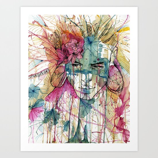 Mask | Natural Fashion Art Print