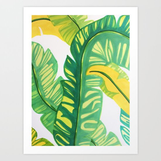 Banana tropical Art Print