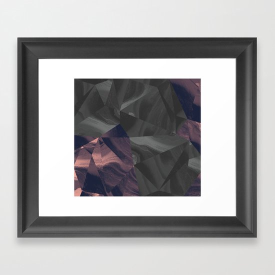 Irregular Marble Framed Art Print