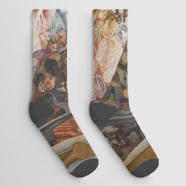Diego Rivera Murals of the National Palace II Socks
