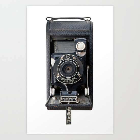 Vintage Autographic Kodak Jr. Camera Art Print