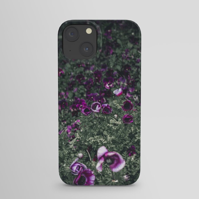 Purple Flower Field iPhone Case