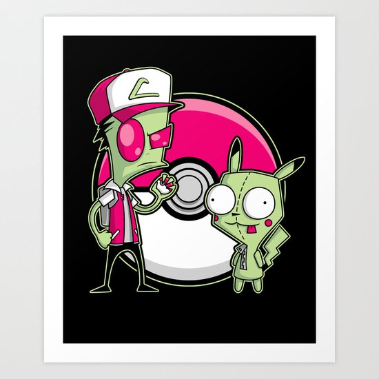 Po-GIR-mon Art Print