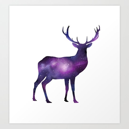 Space Deer Art Print