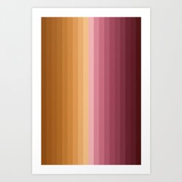 Multicolor Stripes XVII Art Print