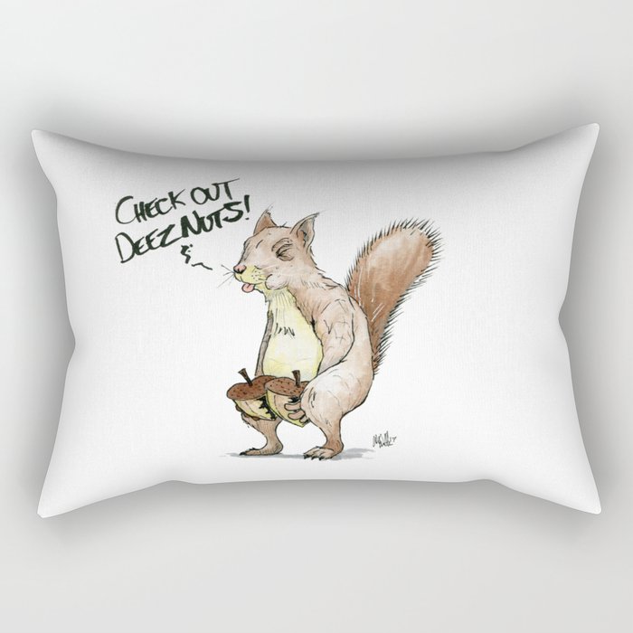 A Sassy Squirrel Rectangular Pillow