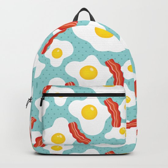 Eggs and bacon Backpack by annaalexeeva Society6