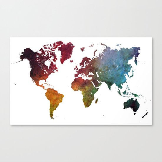 World Map Canvas Print