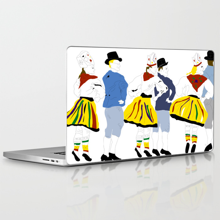 Rahvatants Estonian Folk Dance Laptop Ipad Skin By Merikeeneli Society6