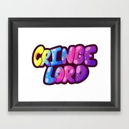 cringe lord Framed Art Print