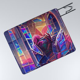 Stained Glass Abstraction Picnic Blanket