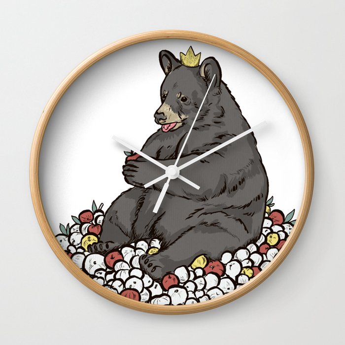 King of the Apple Pile Wall Clock