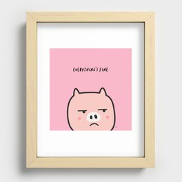 Everything's fine Recessed Framed Print