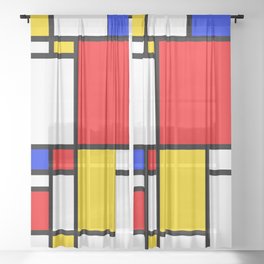 Piet Pattern Sheer Curtain