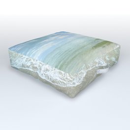 Sanibel Waves Oil Painting Outdoor Floor Cushion