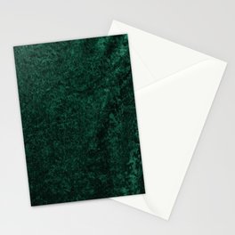 Green Velvet Stationery Card