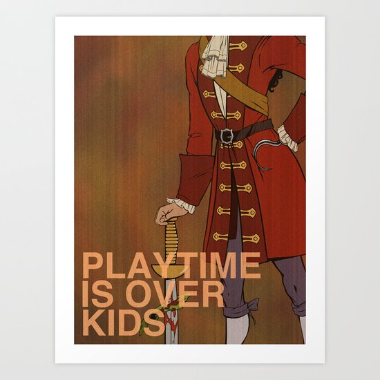 "F@#k Fairy Tales!" - Captain Hook Art Print
