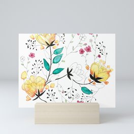 Colorful Flower Dance Mini Art Print