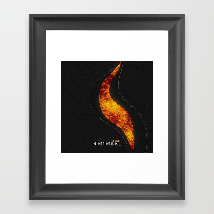 elements | fire Framed Art Print