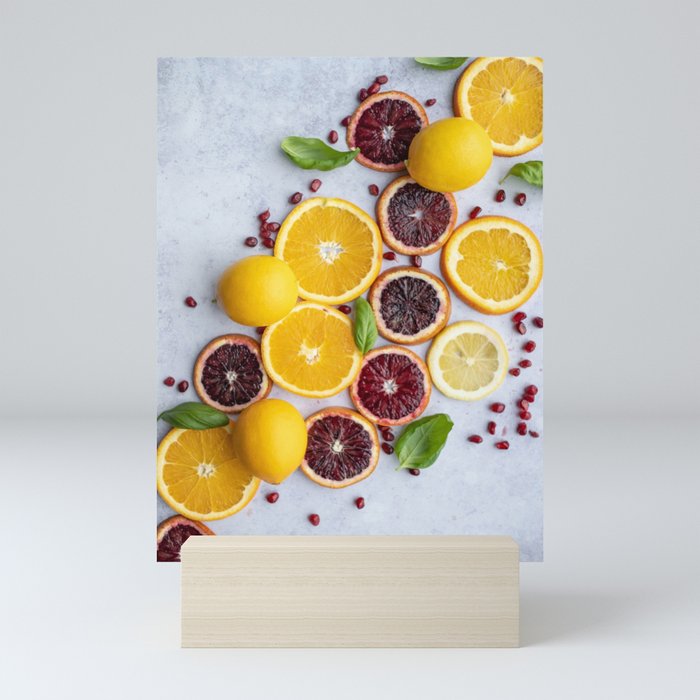 Citrus Orange Slices Mini Art Print