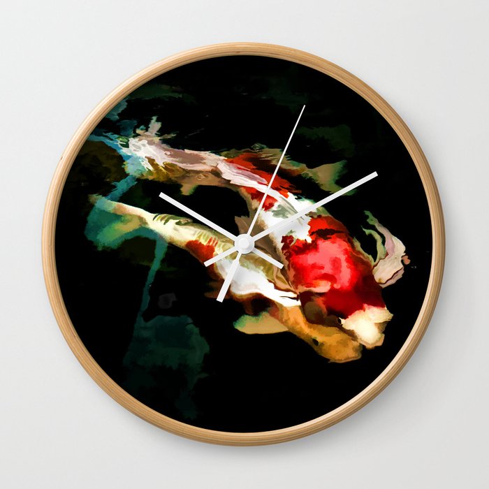 Nishikigoi Wall Clock
