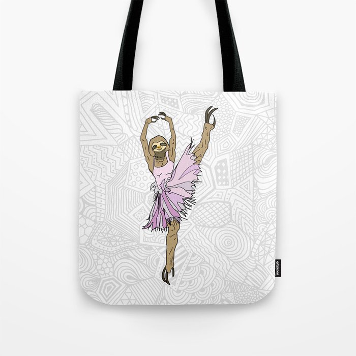 Sloth Ballerina Tutu Tote Bag
