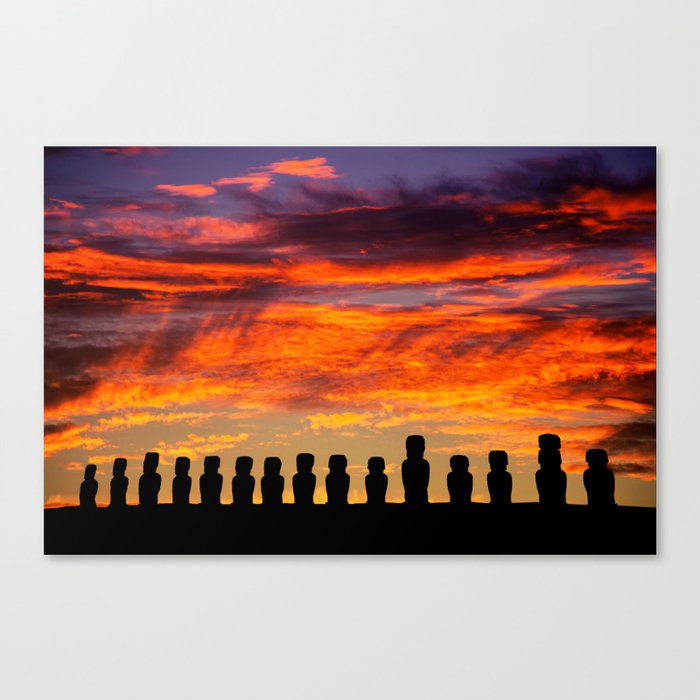 EASTER ISLAND SUNRISE Canvas Print