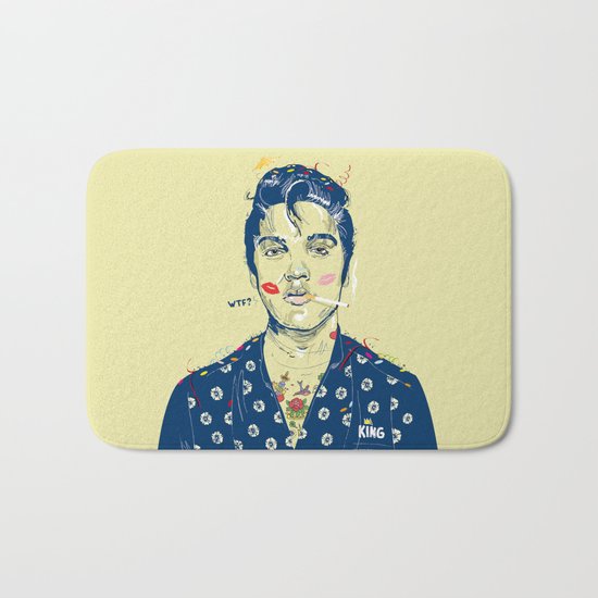 WTF? ELVIS MORNING PARTY Bath Mat