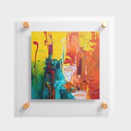Mid Century Colorful Abstract Floating Acrylic Print