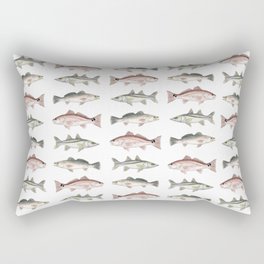 Pattern: Inshore Slam ~ Redfish, Snook, Trout by Amber Marine ~ (Copyright 2013) Rectangular Pillow