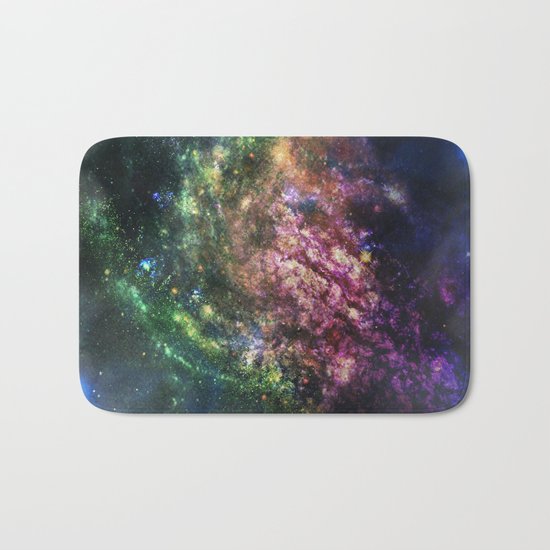 Rainbow Nebula Bath Mat