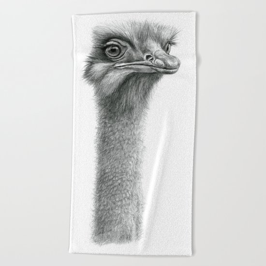 Funny Ostrich SK060 Beach Towel