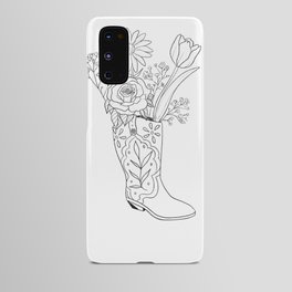 Floral Cowboy Boot Android Case