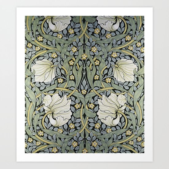 Pimpernel Wallpaper Design By William Morris Art Print By Asarstudios Society6