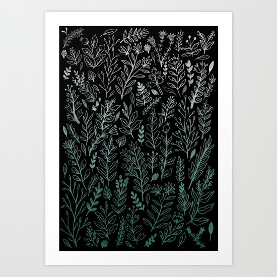 Ghost Botanic Art Print