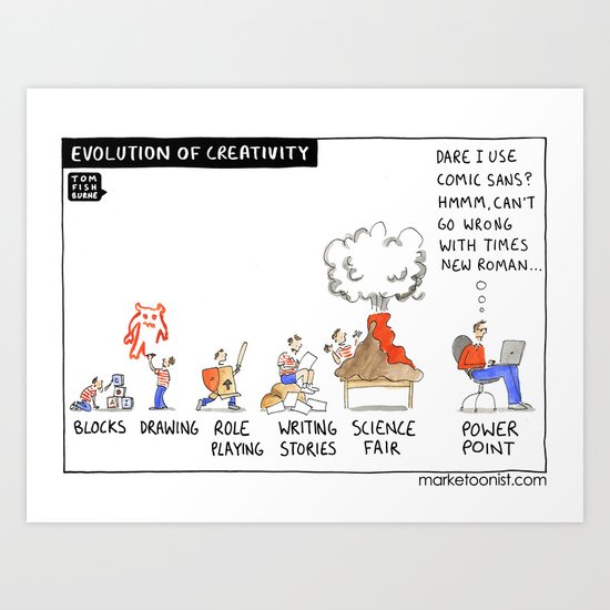 Evolution of Creativity Art Print