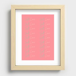 Self Love| Pink inspArt Recessed Framed Print