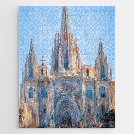 Barcelona, Cathedral of the Holy Cross and Saint Eulalia Jigsaw Puzzle