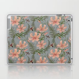 Tiger Lily and Ferns Laptop Skin