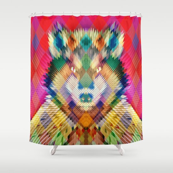 Corporate Wolf Shower Curtain
