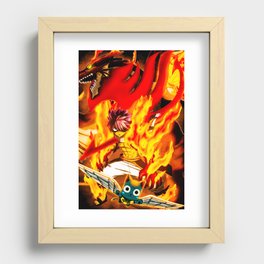 Natsu Fairytail's Fire DragonSlayer Recessed Framed Print